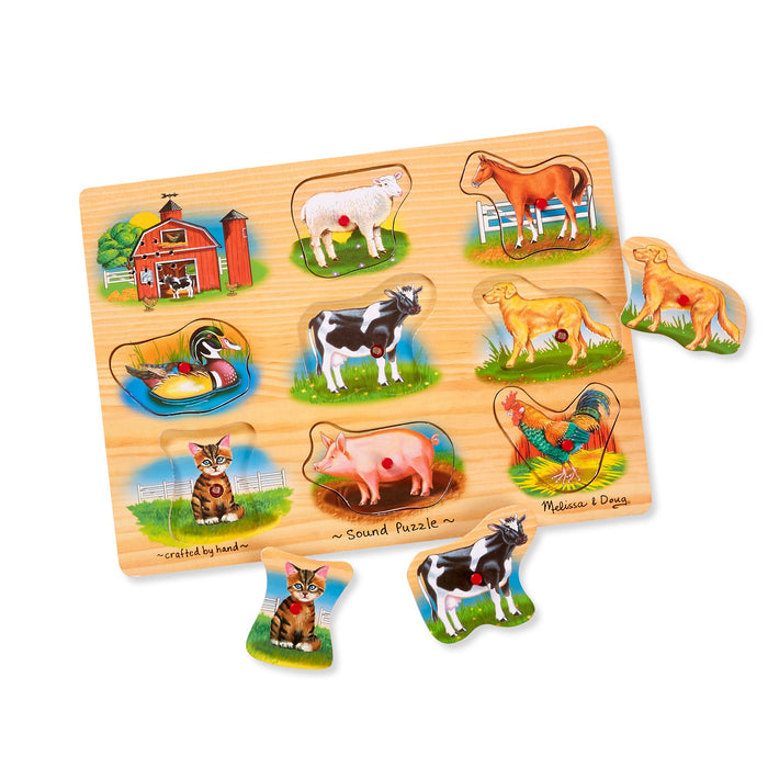 Farm Sound Puzzle - 8 Pieces V9