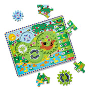 Animal Chase I-Spy Wooden Gear Puzzle F1