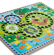 Animal Chase I-Spy Wooden Gear Puzzle F1