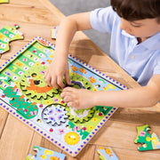Animal Chase I-Spy Wooden Gear Puzzle F1