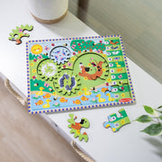 Animal Chase I-Spy Wooden Gear Puzzle F1