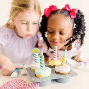 Bake & Decorate Wooden Cupcake Play Set Q7