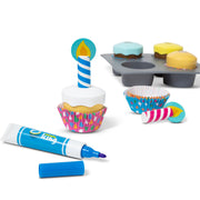 Bake & Decorate Wooden Cupcake Play Set Q7