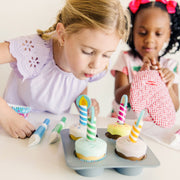 Bake & Decorate Wooden Cupcake Play Set Q7