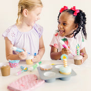Bake & Decorate Wooden Cupcake Play Set Q7