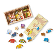 Bear Family Dress-Up Puzzle - 45 Pieces A3