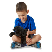 Benson Black Lab Puppy Dog Stuffed Animal V0