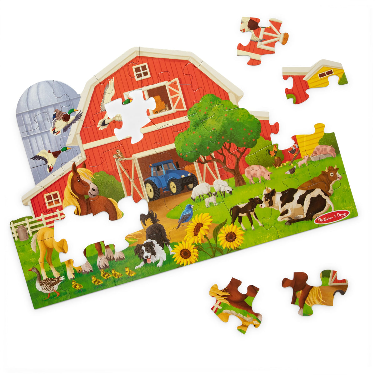 Busy Barn Shaped Floor Puzzle - 32 Pieces B5