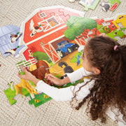 Busy Barn Shaped Floor Puzzle - 32 Pieces C0