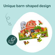 Busy Barn Shaped Floor Puzzle - 32 Pieces C0