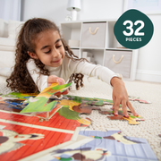 Busy Barn Shaped Floor Puzzle - 32 Pieces C0