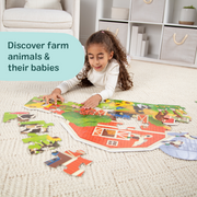 Busy Barn Shaped Floor Puzzle - 32 Pieces W0