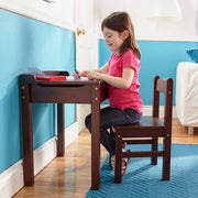Child's Lift-Top Desk & Chair - Espresso U3