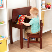 Child's Lift-Top Desk & Chair - Espresso U3