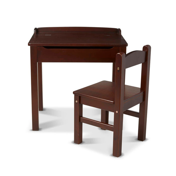 Child's Lift-Top Desk & Chair - Espresso Y9