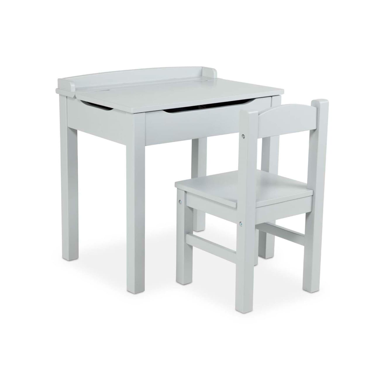 Child's Lift-Top Desk & Chair - Gray V3