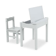Child's Lift-Top Desk & Chair - Gray V3