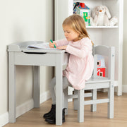 Child's Lift-Top Desk & Chair - Gray V3