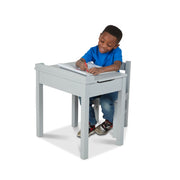 Child's Lift-Top Desk & Chair - Gray V3