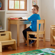 Child's Lift-Top Desk & Chair - Honey Q4