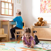 Child's Lift-Top Desk & Chair - Honey Q4