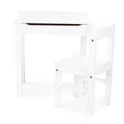 Child's Lift-Top Desk & Chair - White D4