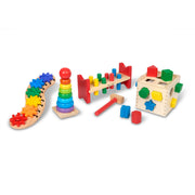 Classic Rainbow Learning Toys X3
