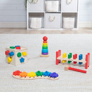 Classic Rainbow Learning Toys X3
