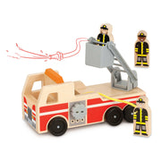 Classic Wooden Fire Truck Play Set C9