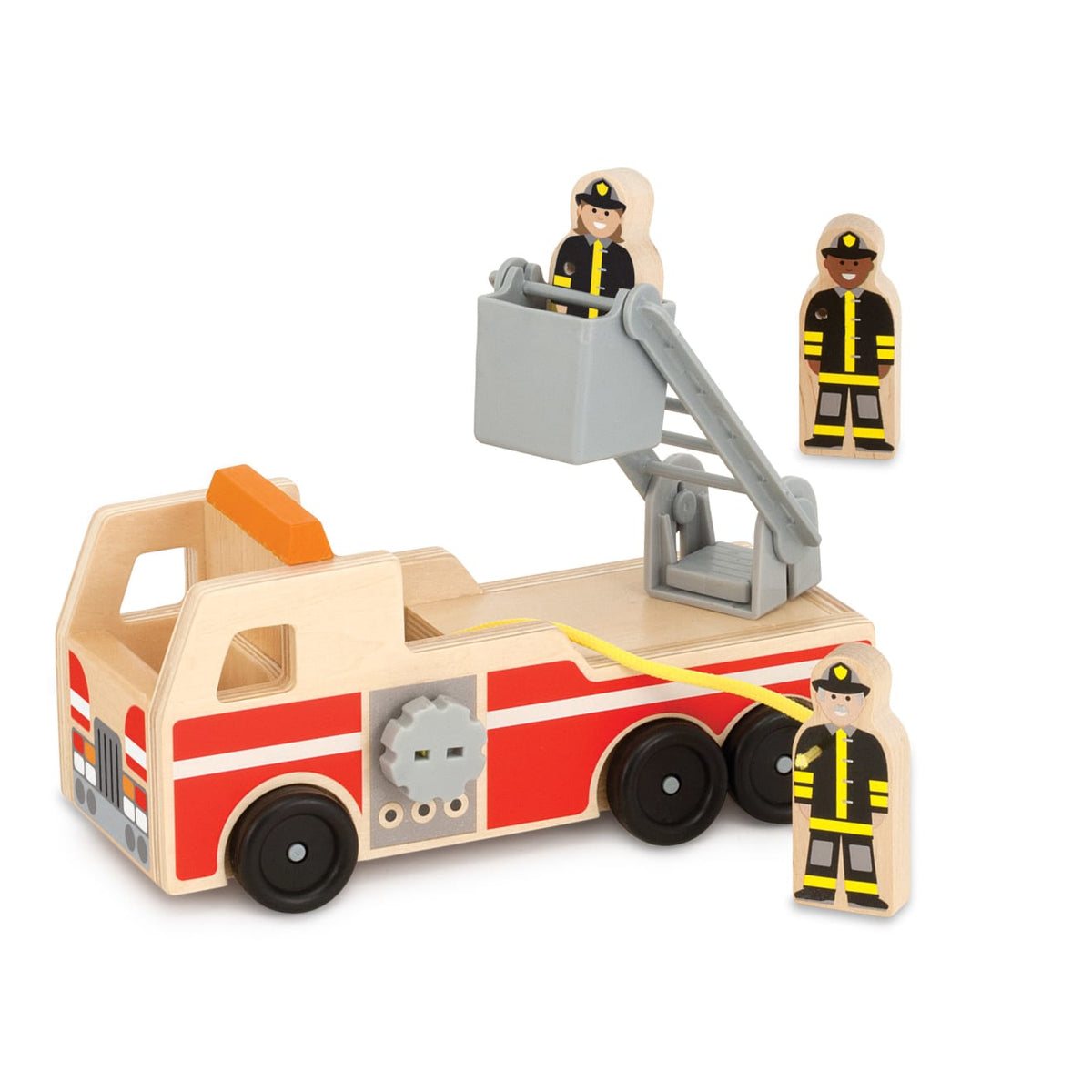 Classic Wooden Fire Truck Play Set G4