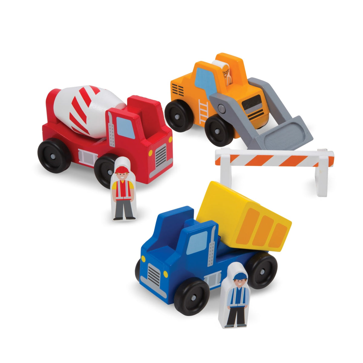 Classic Wooden Toy Construction Vehicle Set P4