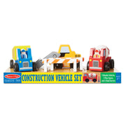 Classic Wooden Toy Construction Vehicle Set Q2