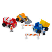 Classic Wooden Toy Construction Vehicle Set Q2