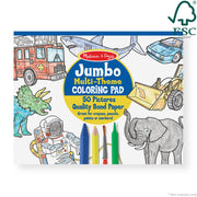 Coloring Pad 3-Pack: Animals, Vehicles, Multi-Theme C0