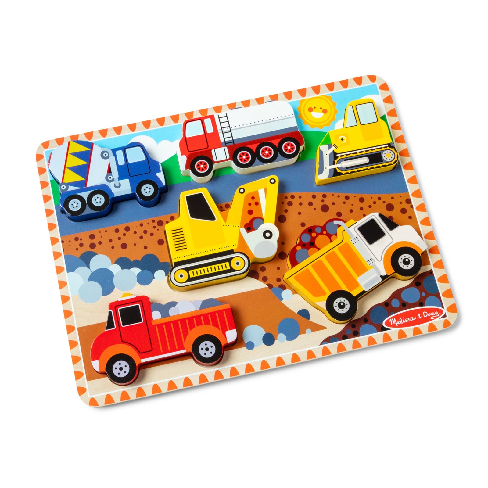 Construction Chunky Puzzle - 6 Pieces T6