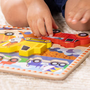 Construction Chunky Puzzle - 6 Pieces T6