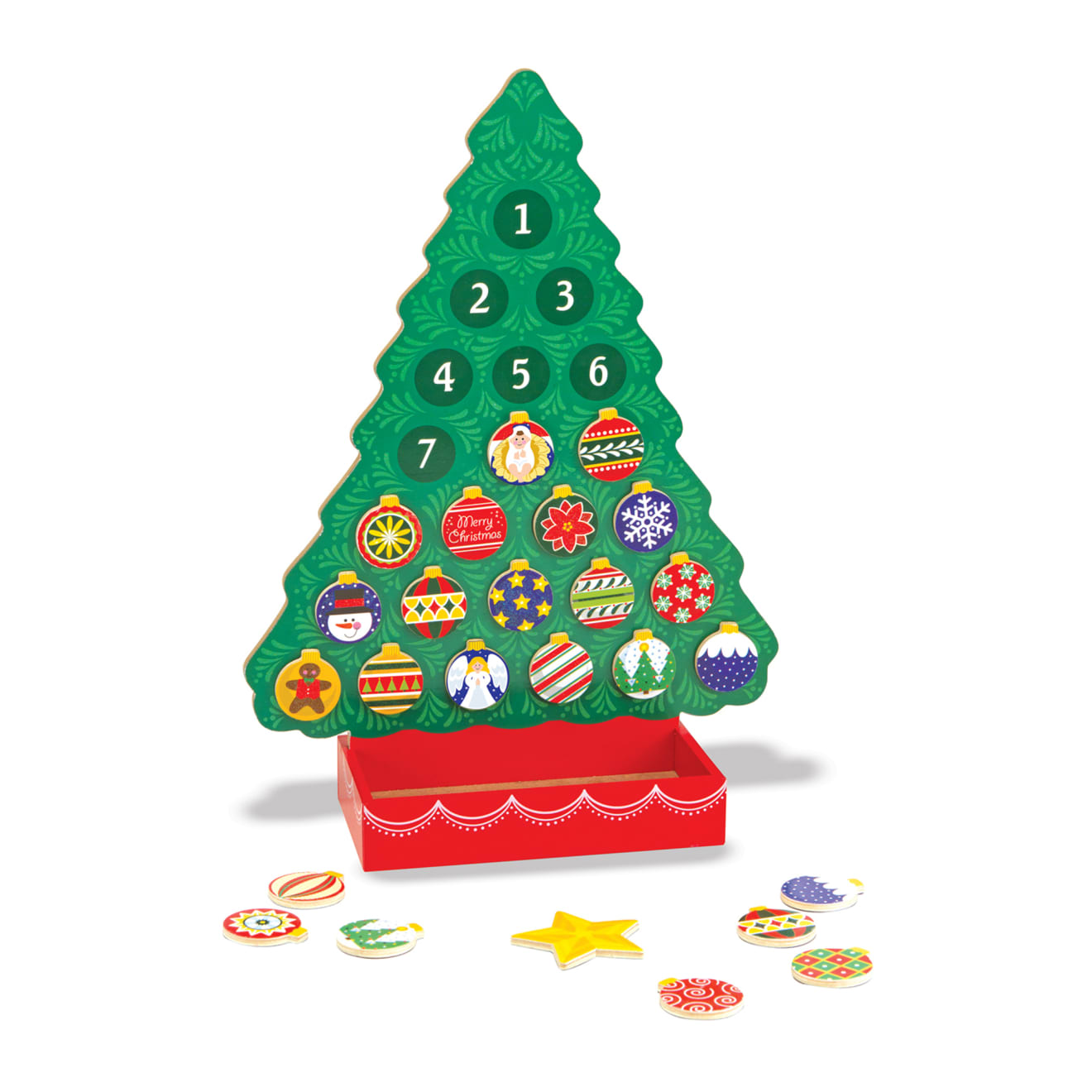 Countdown to Christmas Wooden Religious Advent Calendar T2