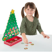 Countdown to Christmas Wooden Seasonal Calendar B0