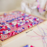 Created by Me! Sparkle & Shimmer Beads Wooden Bead Kit O4