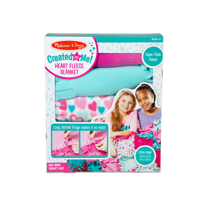 Created by Me!™ Heart Fleece Blanket No-Sew Craft Kit D9