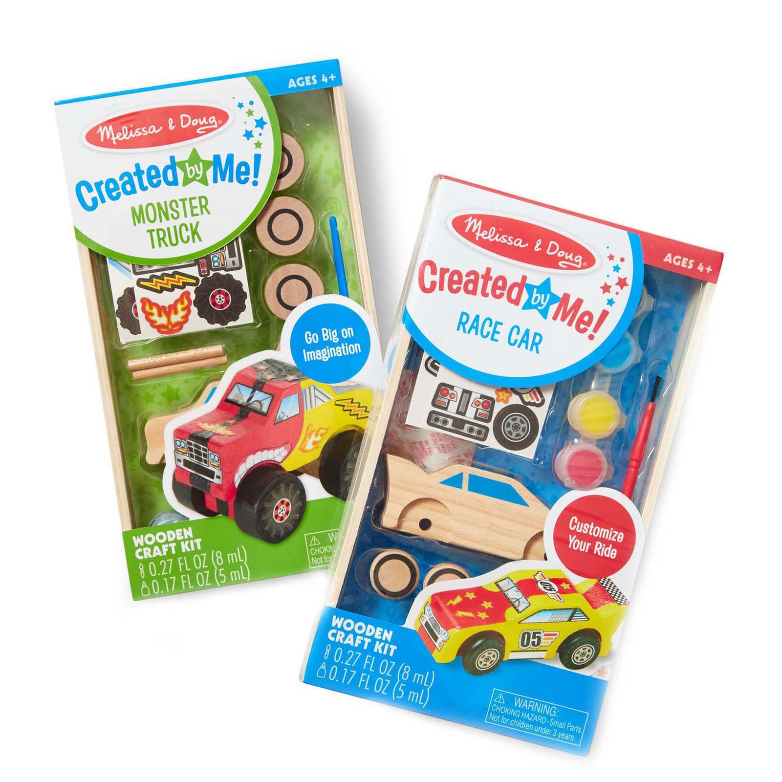 Created By Me!™ Vehicles Craft Kit 2-Pack: Race Car & Monster Truck J0
