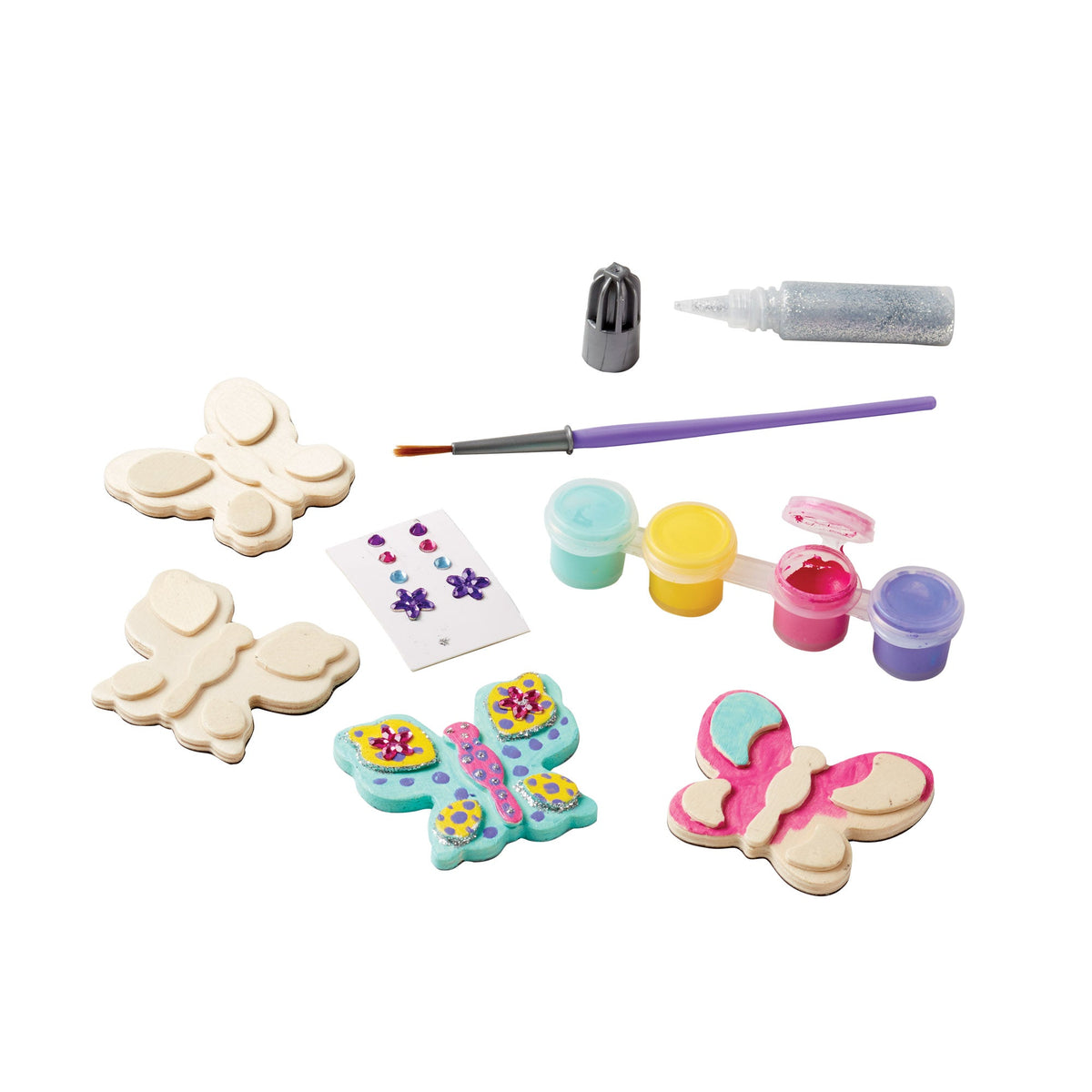 Created by Me! Wooden Butterfly Magnets Craft Kit Y3