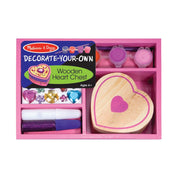 Decorate-Your-Own Wooden Heart Box Z9