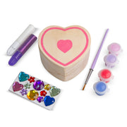Decorate-Your-Own Wooden Heart Box Z9