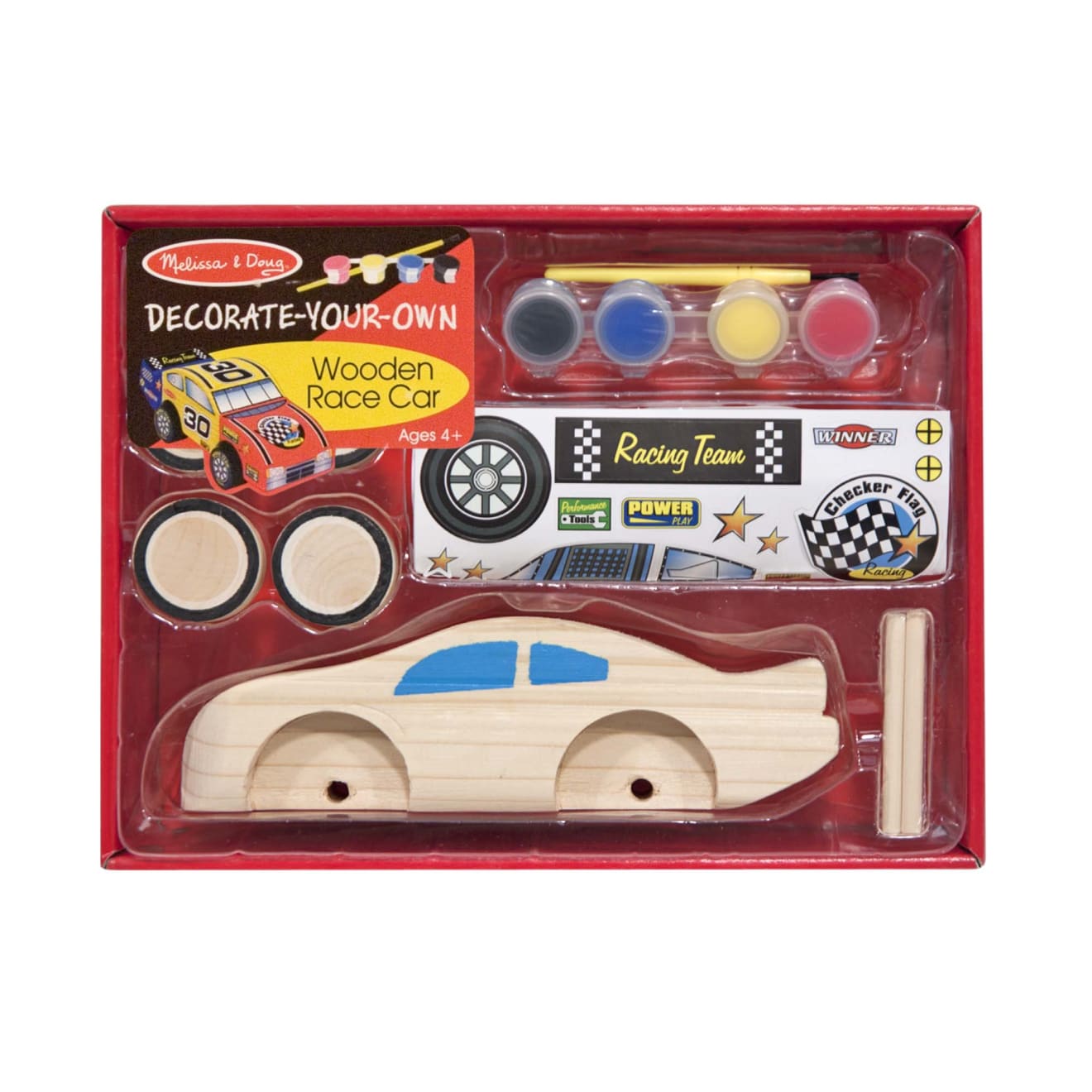 Decorate-Your-Own Wooden Race Car B8