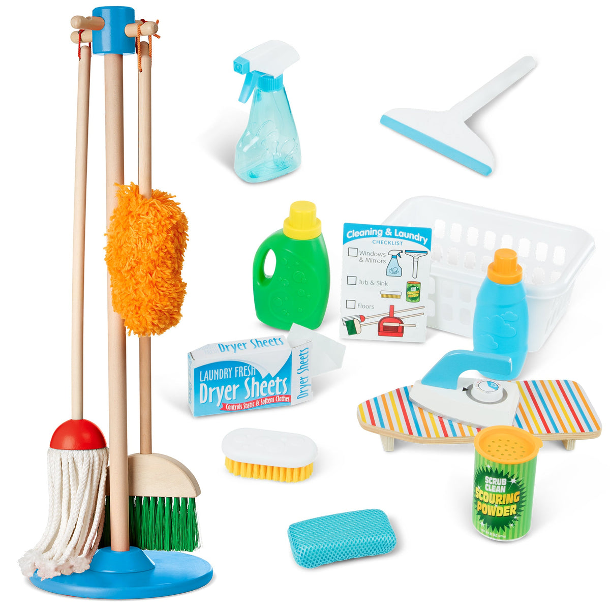 Deluxe Cleaning & Laundry Play Set P9