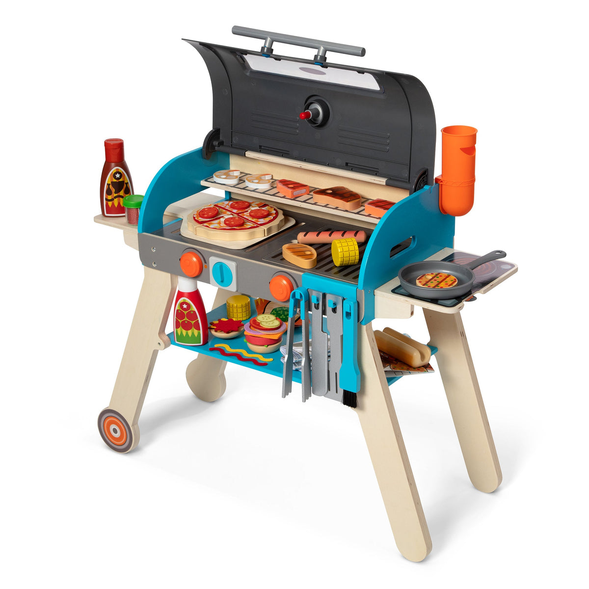 Deluxe Grill & Pizza Oven Play Set J5