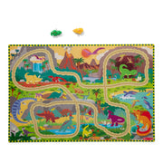 Dinosaur Adventure Tracks Floor Puzzle – 48 Pieces + 2 Wind-Up Dinosaurs V7