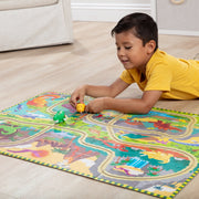 Dinosaur Adventure Tracks Floor Puzzle – 48 Pieces + 2 Wind-Up Dinosaurs V7