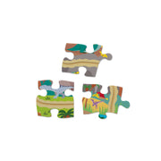 Dinosaur Adventure Tracks Floor Puzzle – 48 Pieces + 2 Wind-Up Dinosaurs V7